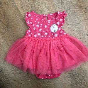 Pink tutu onesie 3-6 months